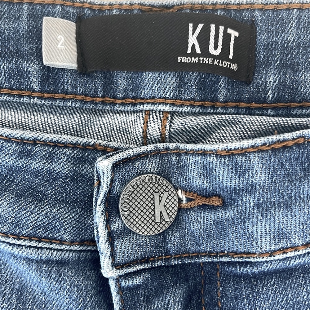 KUT from the KLOTH Mid-Rise Denim Shorts Size 2 - Picture 6 of 7